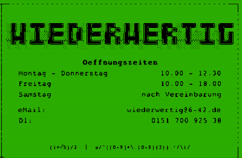 Warum diese Öffnungszeiten?